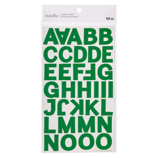 Block Alphabet & Number Stickers by Recollections